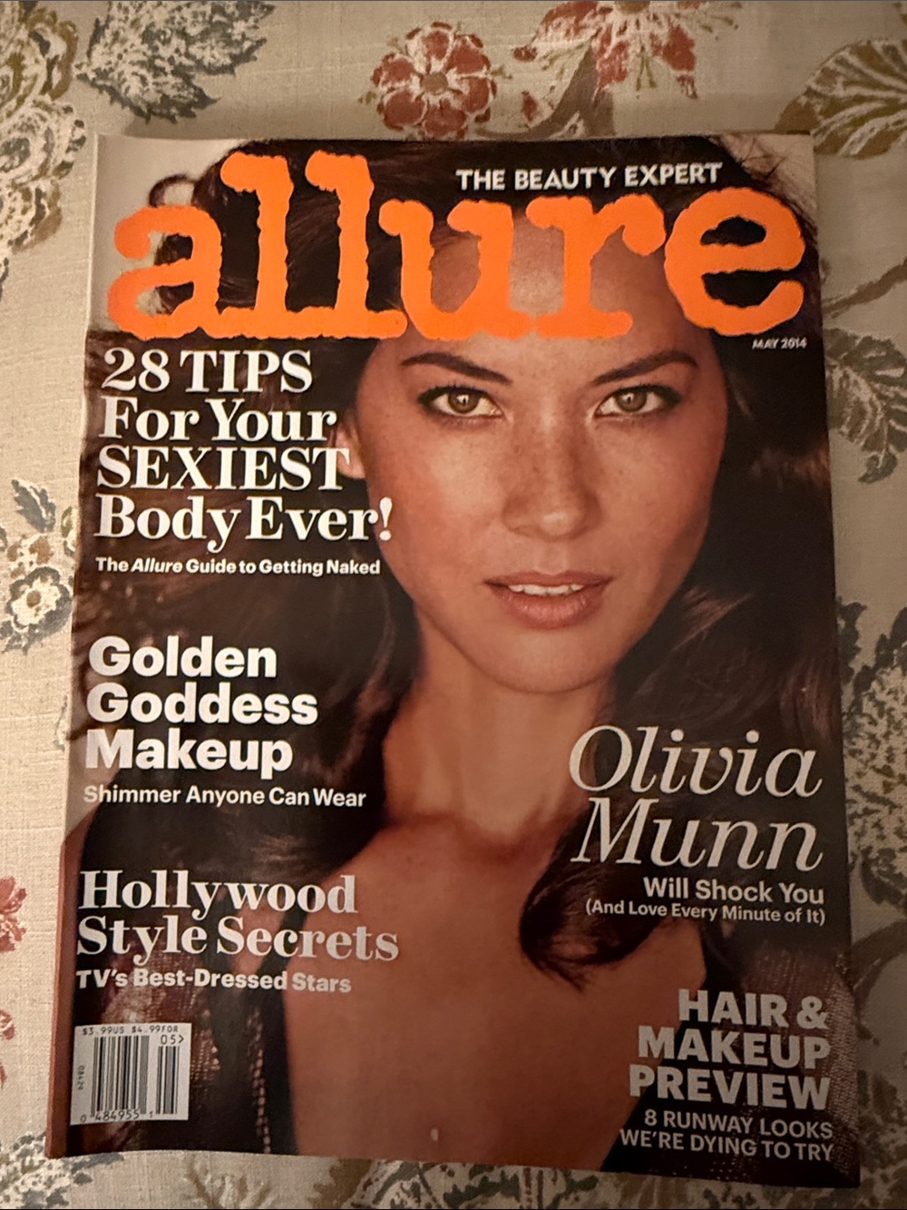 Allure Magazine May 2014 featuring Olivia Munn